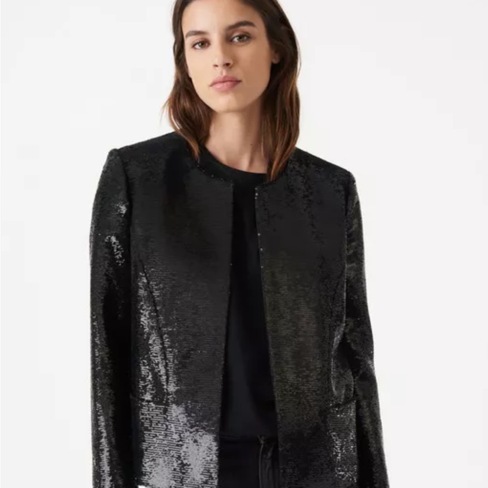 NWOT IRO Cholena Sequined Open-Front Blazer / Jacket size 40 small medium